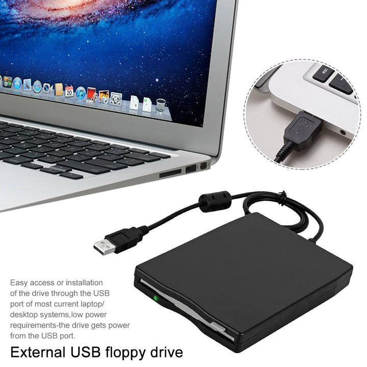 3.5" Ekstern Floppy Disk Stasjon | Luvikno