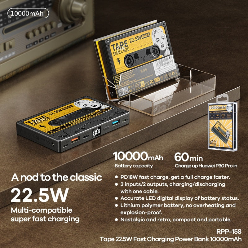 Retro Kassett Power Bank | Luvikno