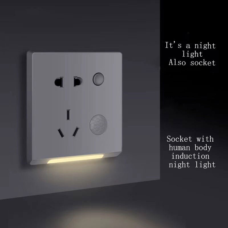Nattvokter Infrarød Sensor Stikkontakt | Luvikno