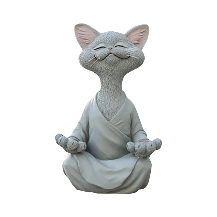 Whimsical Buddha Cat Figur Figur | Luvikno