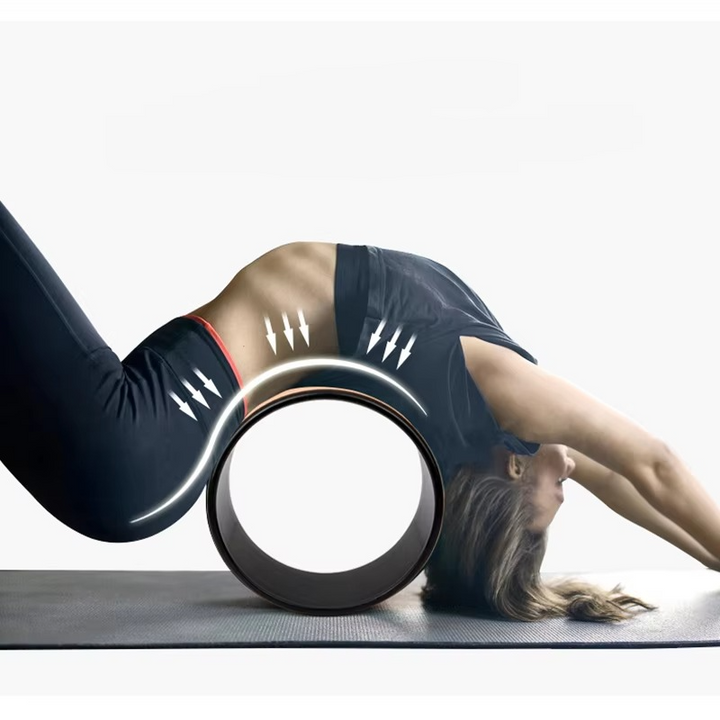 Premium Tre Yoga Hjul for Rygstretching og Fullkroppsbalanstrening Luvikno