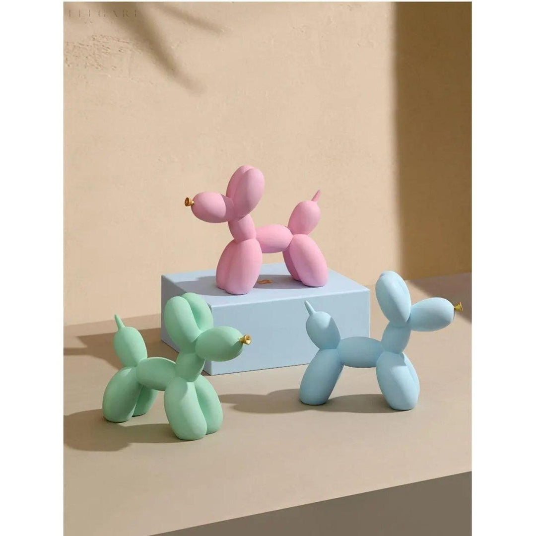 Haku - Ballonghund figur med gyllenese | Luvikno