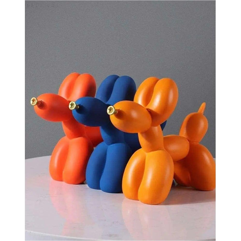 Haku - Ballonghund figur med gyllenese | Luvikno