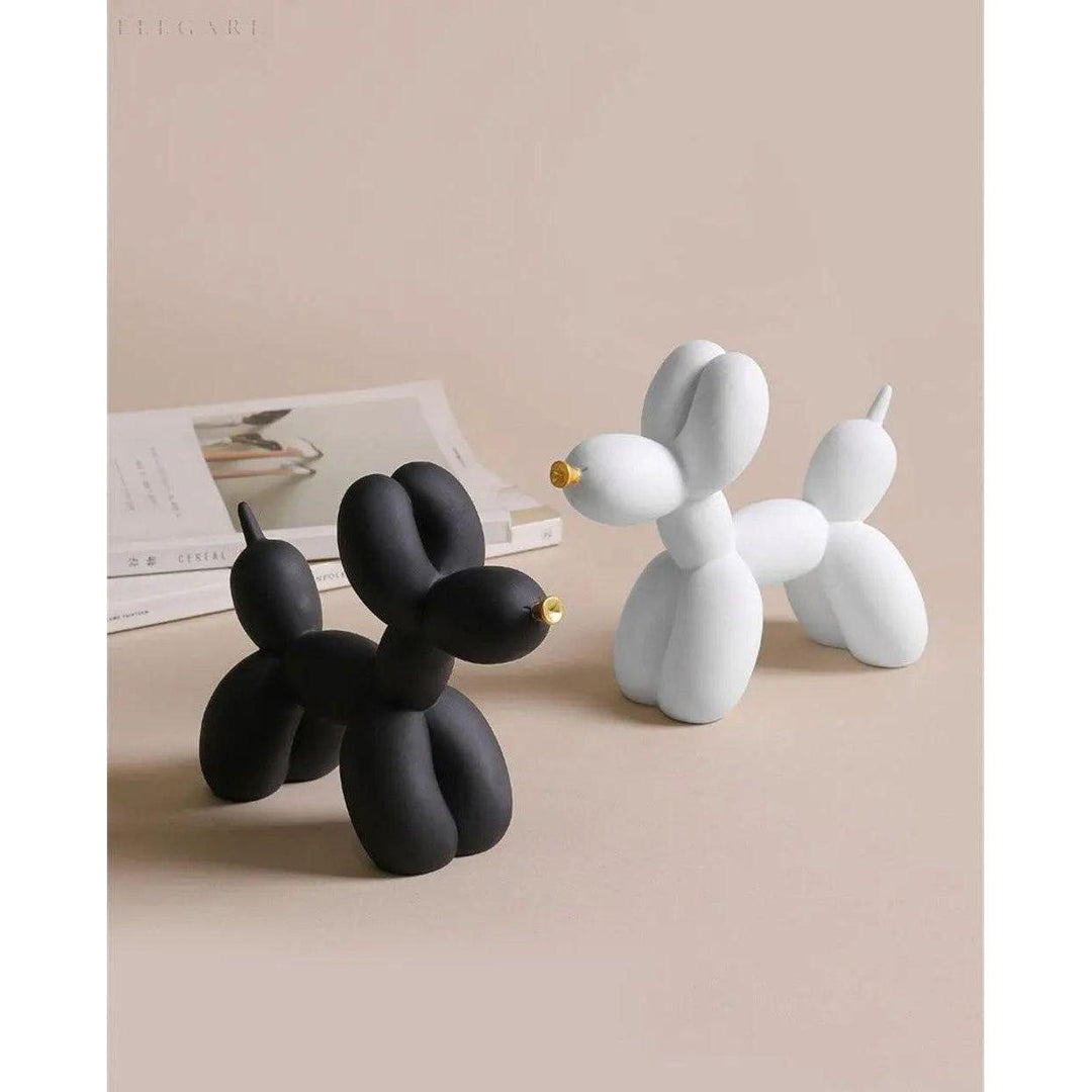 Haku - Ballonghund figur med gyllenese | Luvikno