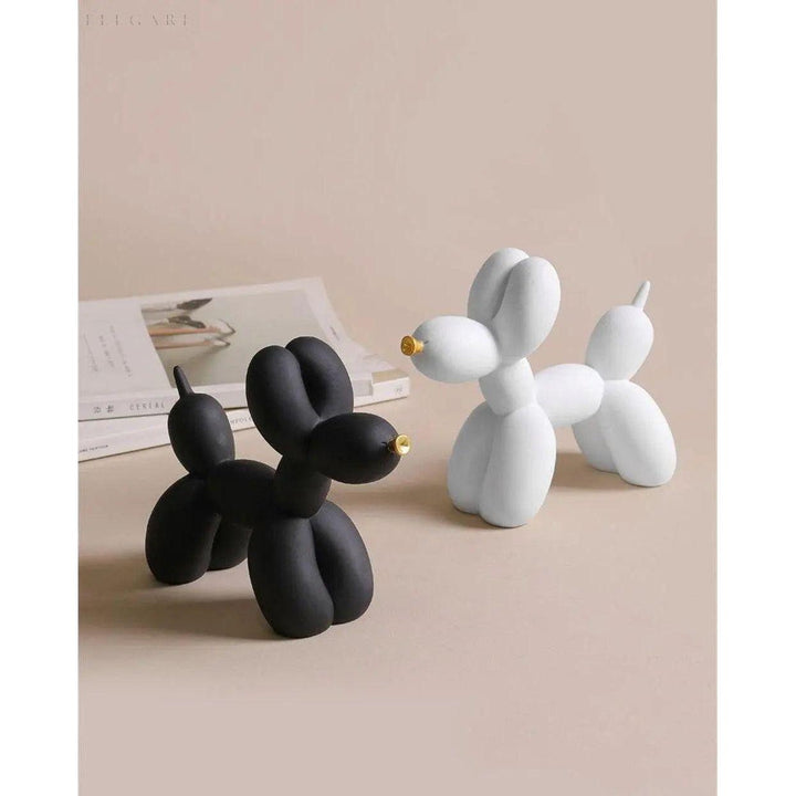 Haku - Ballonghund figur med gyllenese | Luvikno