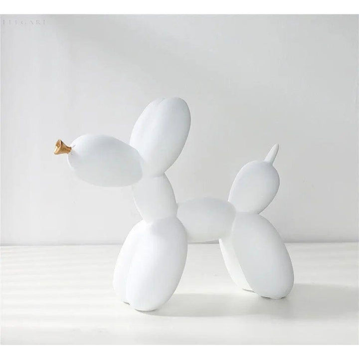 Haku - Ballonghund figur med gyllenese | Luvikno