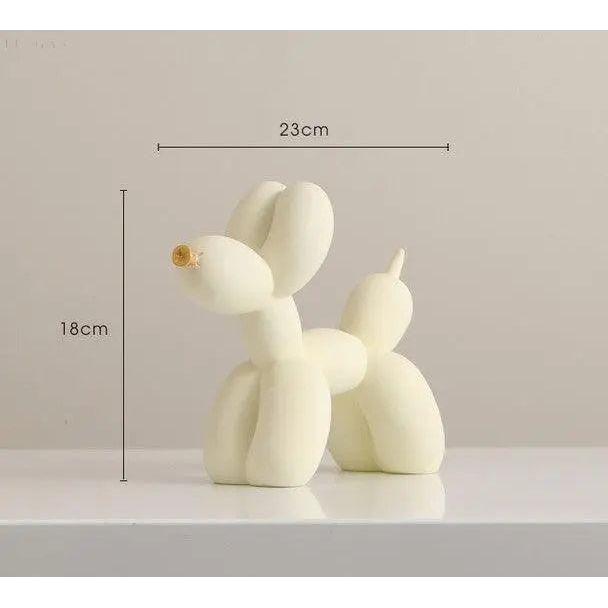 Haku - Ballonghund figur med gyllenese | Luvikno