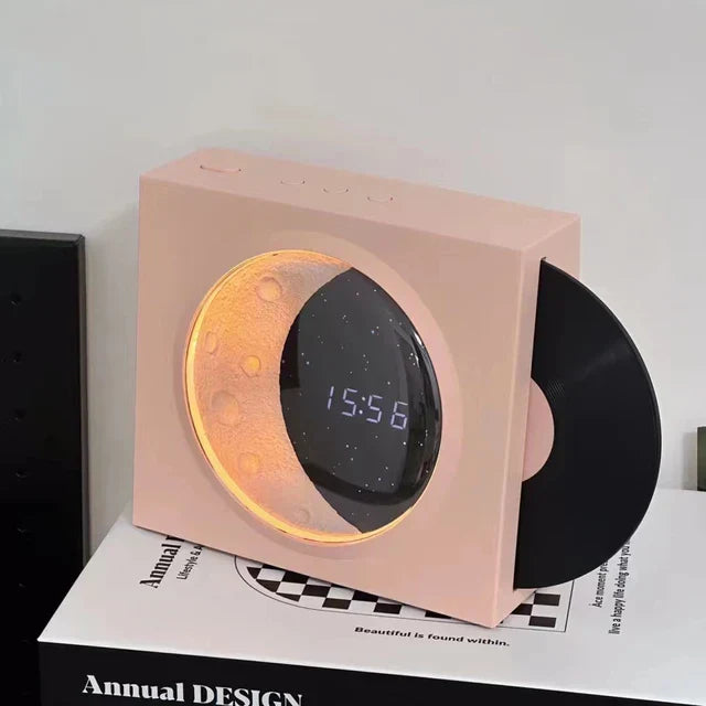 Månelampe med musikk og LED nattlys – Stemningsbelysning med Bluetooth-høyttaler | Luvikno