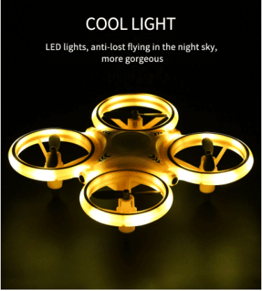 Drone-Hånd-Quadcopter (med LED-lys og kul loop-funksjon) | Luvikno