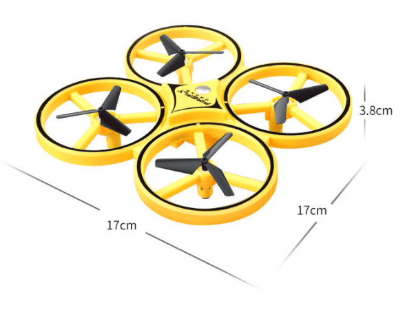 Drone-Hånd-Quadcopter (med LED-lys og kul loop-funksjon) | Luvikno