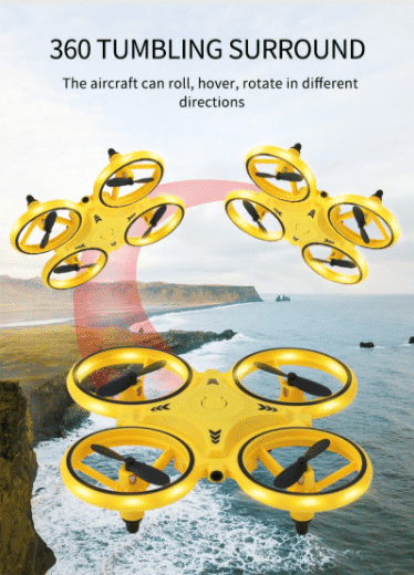 Drone-Hånd-Quadcopter (med LED-lys og kul loop-funksjon) | Luvikno