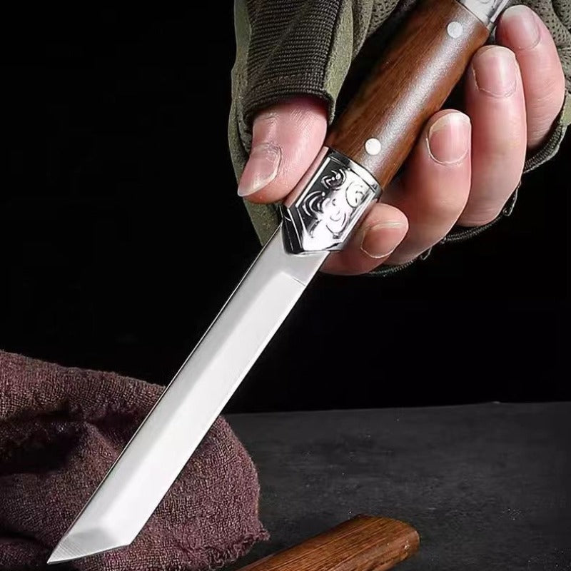 Håndlaget japansk stil trehåndtak nyttig kniv | Luvikno