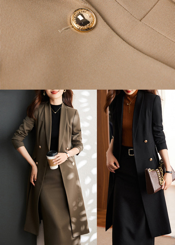Luvik | Brun bomull trench coat dobbeltspent