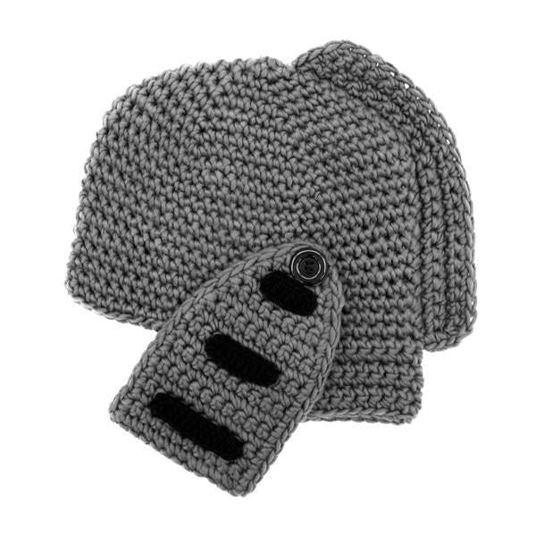 Håndlaget Strikket Ridderhjelm Beanie | Luvikno