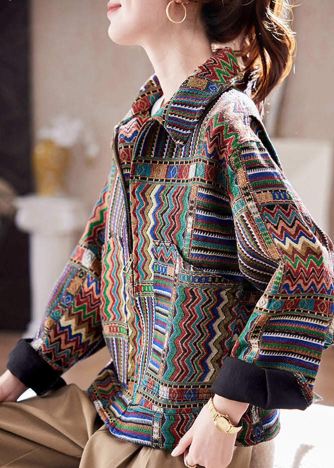 Luvik | Vetoketjulla varustettu Peter Pan -kauluksellinen takki