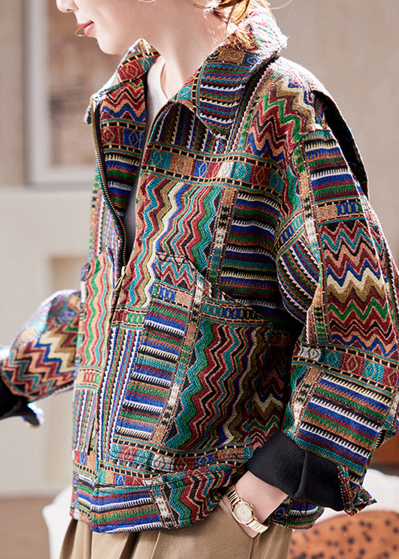 Luvik | Vetoketjulla varustettu Peter Pan -kauluksellinen takki