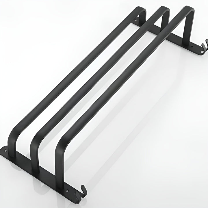 HangEase 3-lags veggmontert håndklehylle – Aluminium plassbesparende design | Luvikno