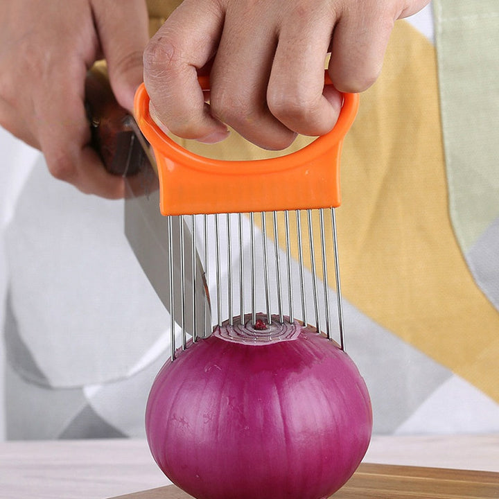 OnionMaster Cutter - Håndholdt Skiver for Kjøkken Luvikno