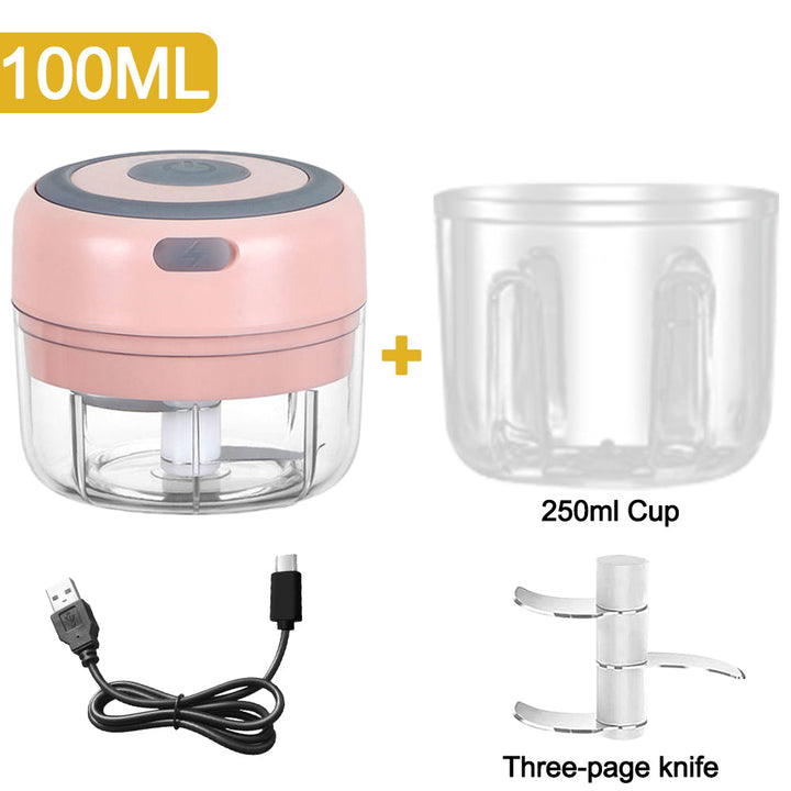 Mini Elektrisk Hvitløkshakker 100mL | Luvikno