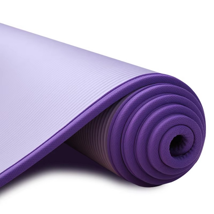 Ekstra tykk 0,39 tommer sklisikker trenings- og yogamatte med bæreband Luvikno