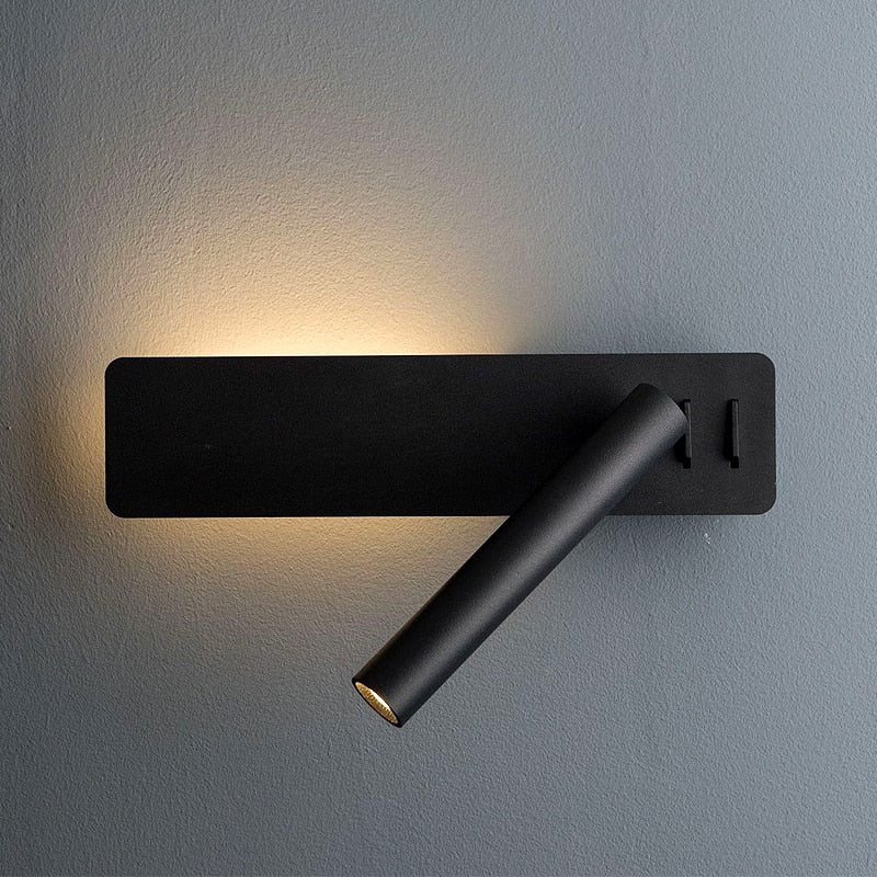 Luvikno | Rotatable LED Wall Lamp for Bedroom | Adjustable Brightness & Color Mode