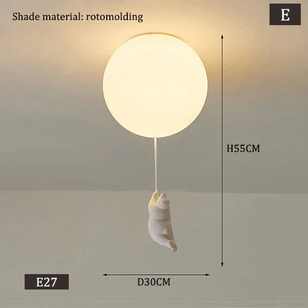Hengende Bjørn Ballonger Lampe | Luvikno