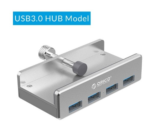 4 Port Klipp-Type USB 3.0 Aluminiums Hub | Luvikno