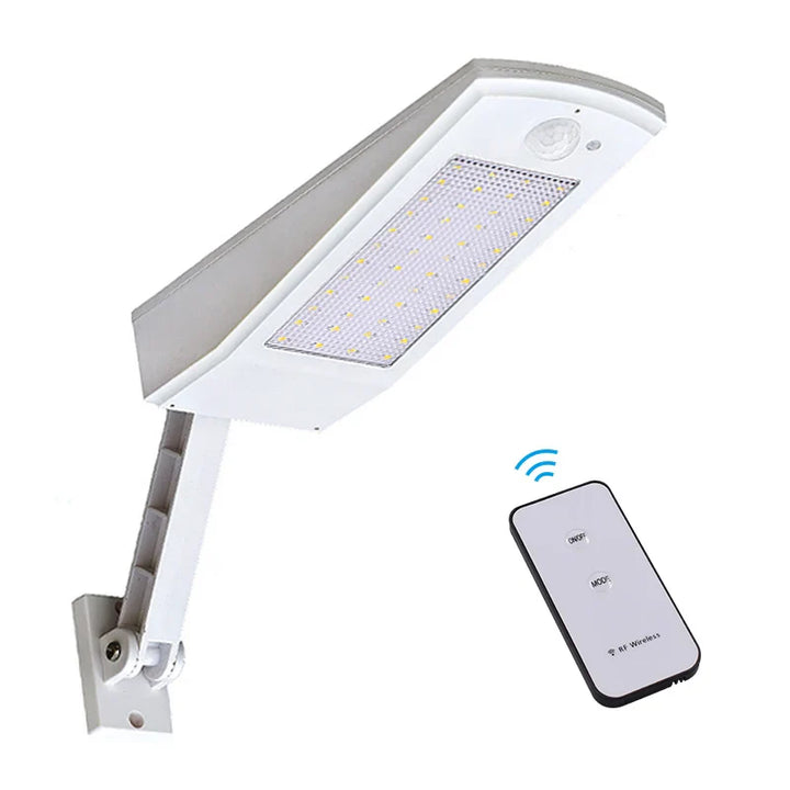 Luvikno | Lumenova SolarTech Sols LED Vegglampe 900lm | 48 LED-er | 4 Lyskilder | Bevegelsessensor & Svingarm | IP65 Værbestandig
