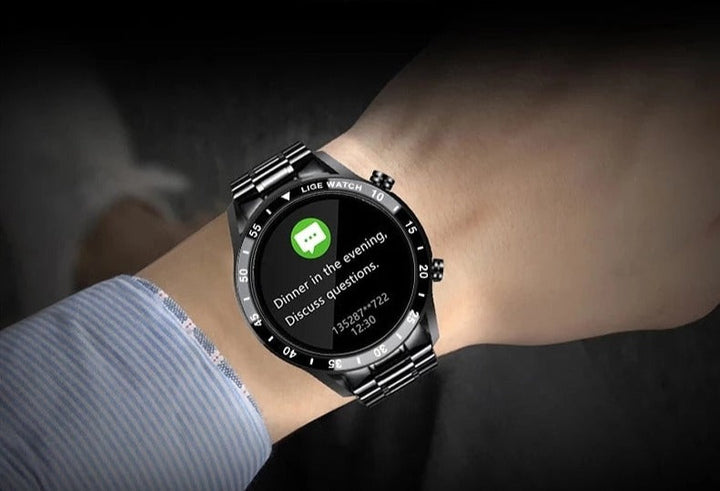Luvikno | Luksus 4G Smartklokke – Stilig klokke med samtaler, GPS og helsefunksjoner