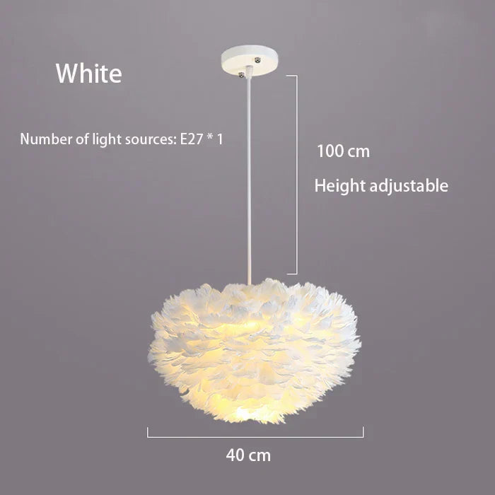 Cloud Like Realistic Feather Chandelier | Luvikno