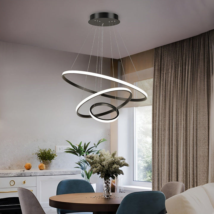 LED pendellampe med kuledesign – Moderne og Elegant | Ideell for stue eller spisestue | Luvikno