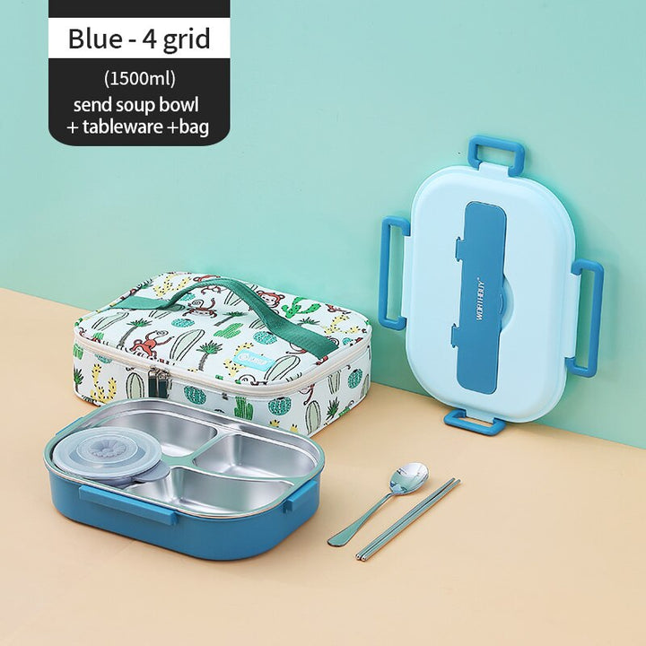 Rustfritt Stål Multi Rom Kids Matboks | Luvikno