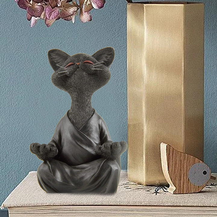 Whimsical Buddha Cat Figur Figur | Luvikno