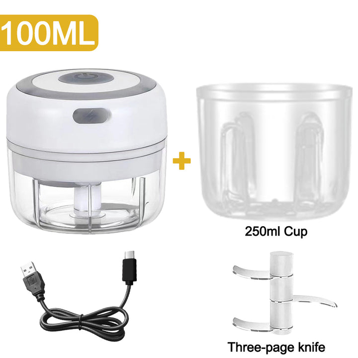 Mini Elektrisk Hvitløkshakker 100mL | Luvikno
