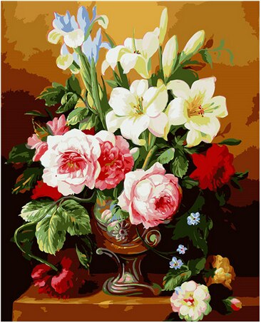 Luvikno | Blomsterportrett (Maler etter tall)
