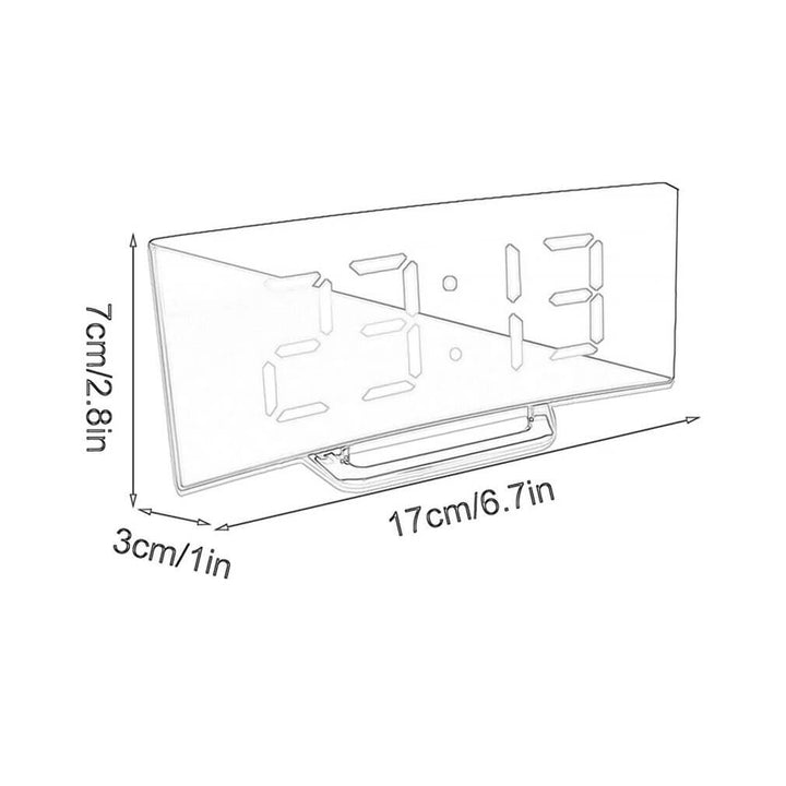 Vekkeklokke med LED-skjerm | Luvikno