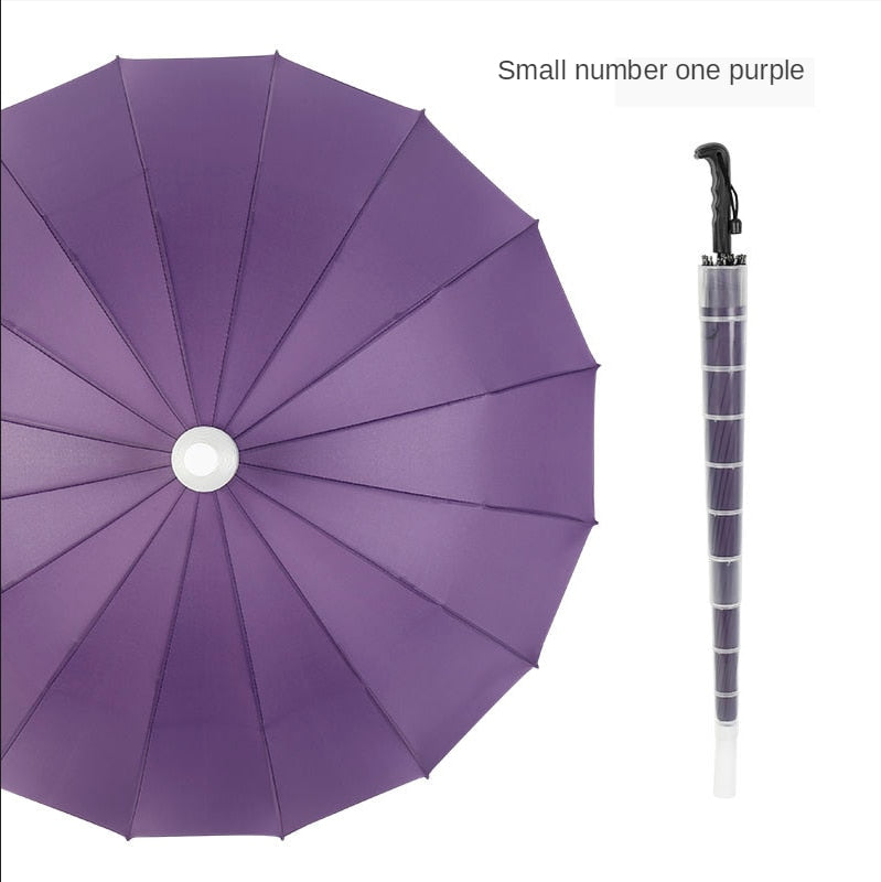 Minimalist Langt Håndtak Automatisk Paraply | Luvikno