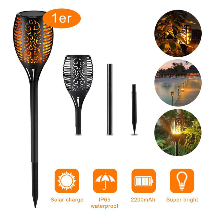 LED Solarned Torpedoer Deluxe 96 LED (4 stk) | Luvikno