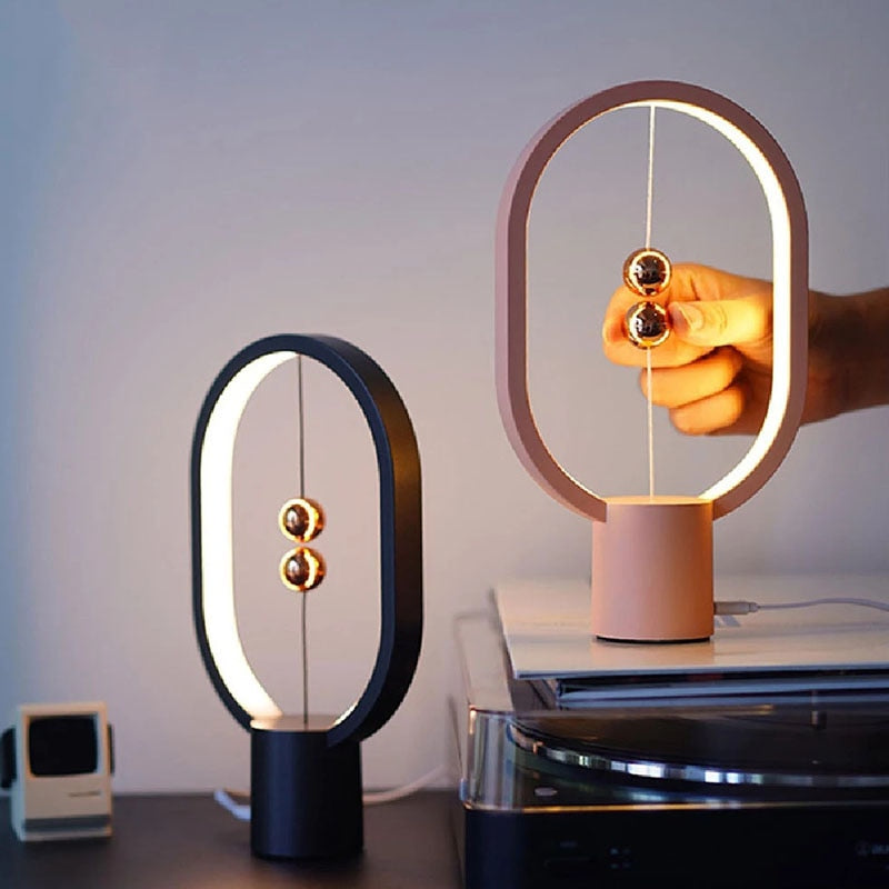 GlowSphere Bordlampe - Atmosfærisk Belysning for Hjemmet Luvikno
