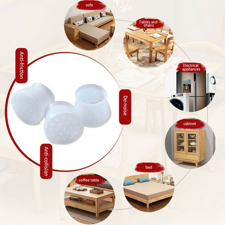 Anti-slip Silent Silicon Furniture Leg Cover Set | Luvikno