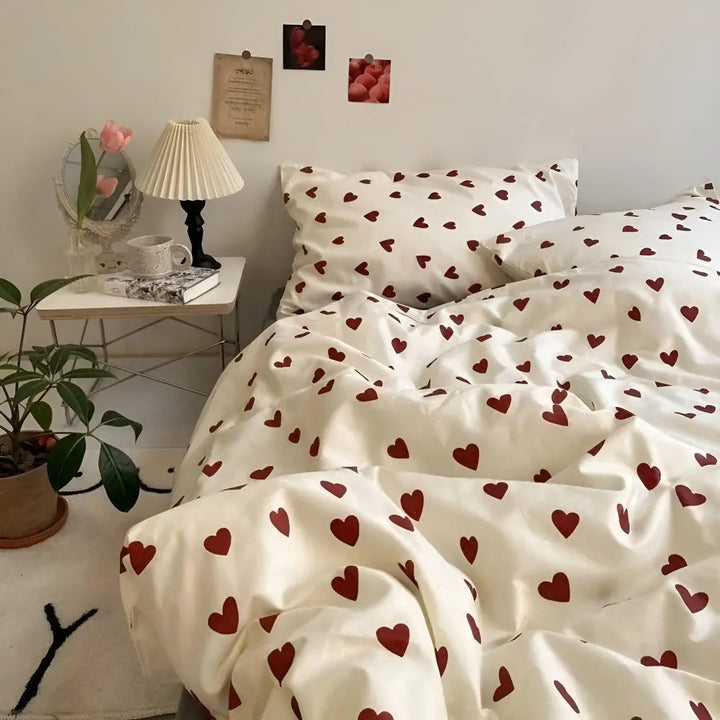 HeartDream Sengetøysett - HjerteMotiv Dynecover Sett | Luvikno