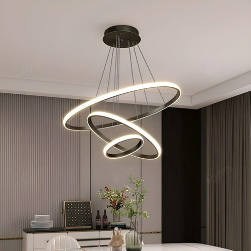 LED pendellampe med kuledesign – Moderne og Elegant | Ideell for stue eller spisestue | Luvikno