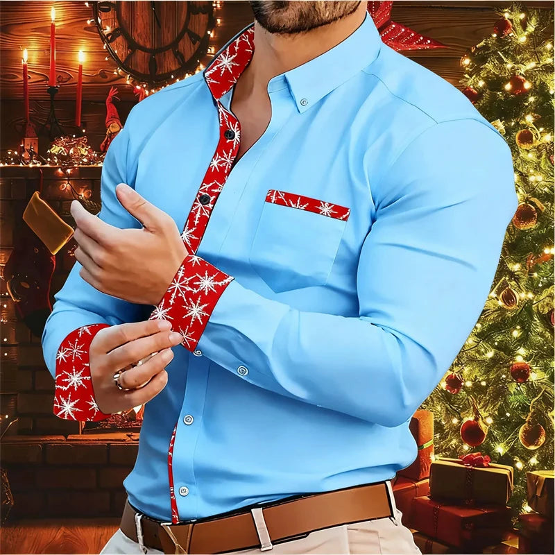 Luvik | Miesten paita - Tyylikäs ja mukava paita jouluteemalla