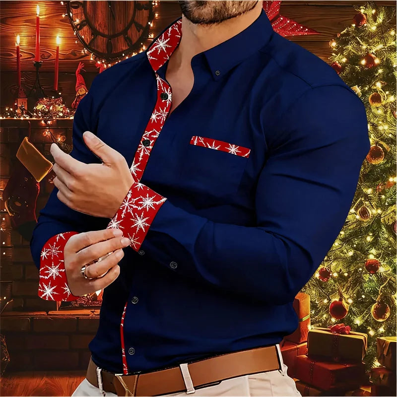 Luvik | Miesten paita - Tyylikäs ja mukava paita jouluteemalla