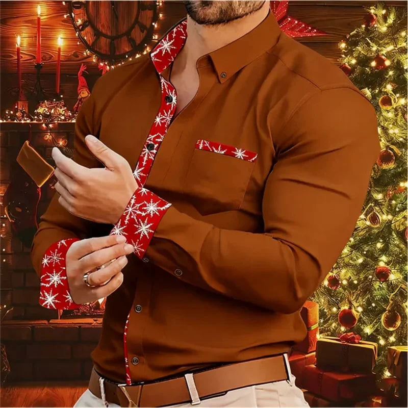 Luvik | Miesten paita - Tyylikäs ja mukava paita jouluteemalla