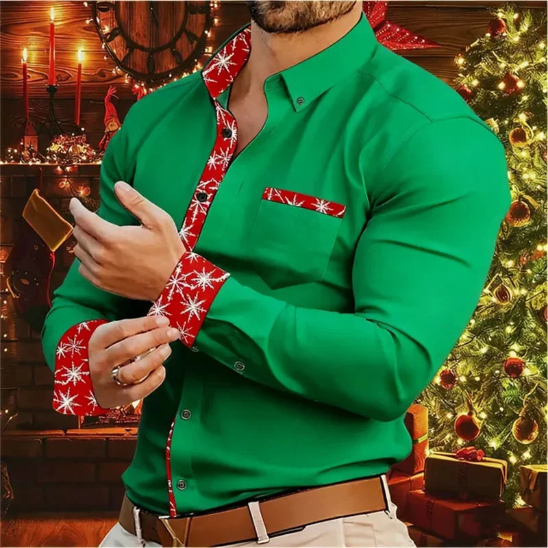 Luvik | Miesten paita - Tyylikäs ja mukava paita jouluteemalla