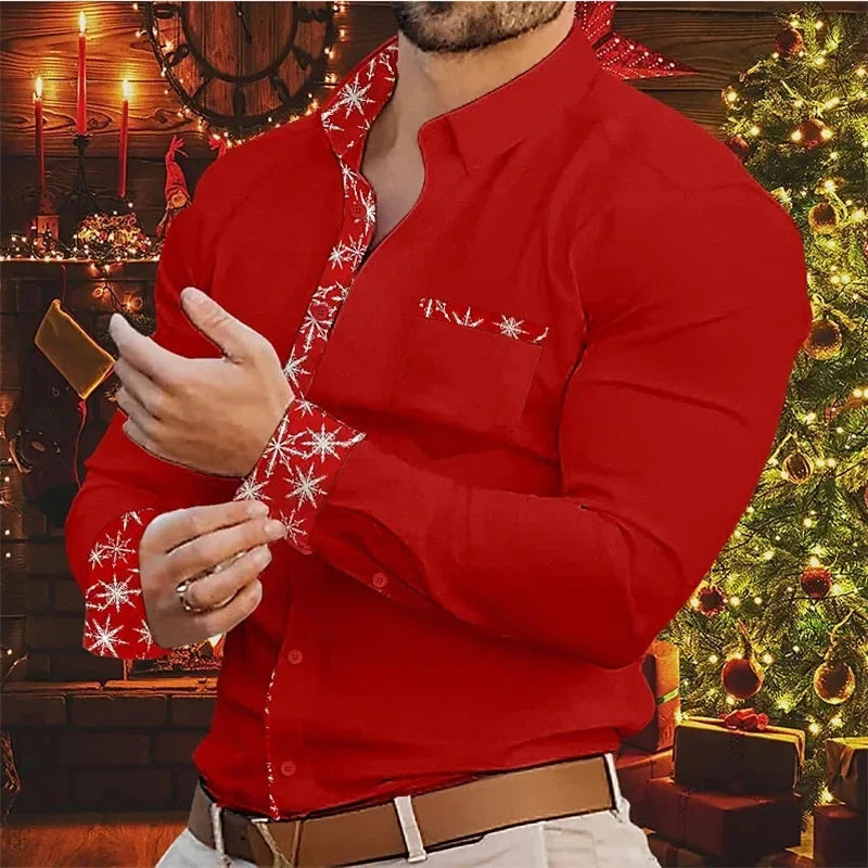 Luvik | Miesten paita - Tyylikäs ja mukava paita jouluteemalla