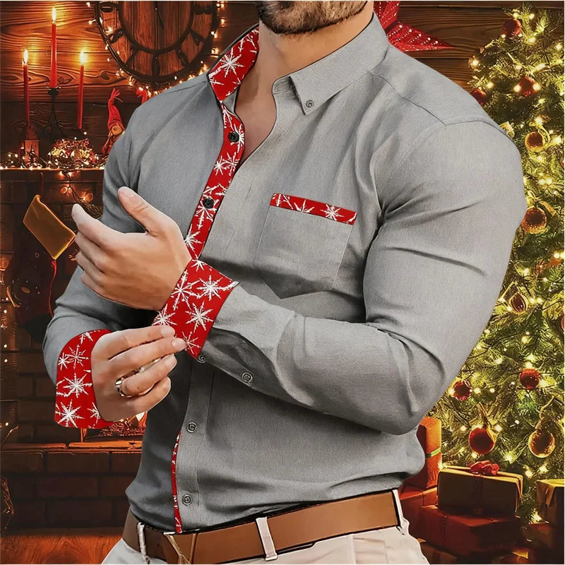 Luvik | Miesten paita - Tyylikäs ja mukava paita jouluteemalla