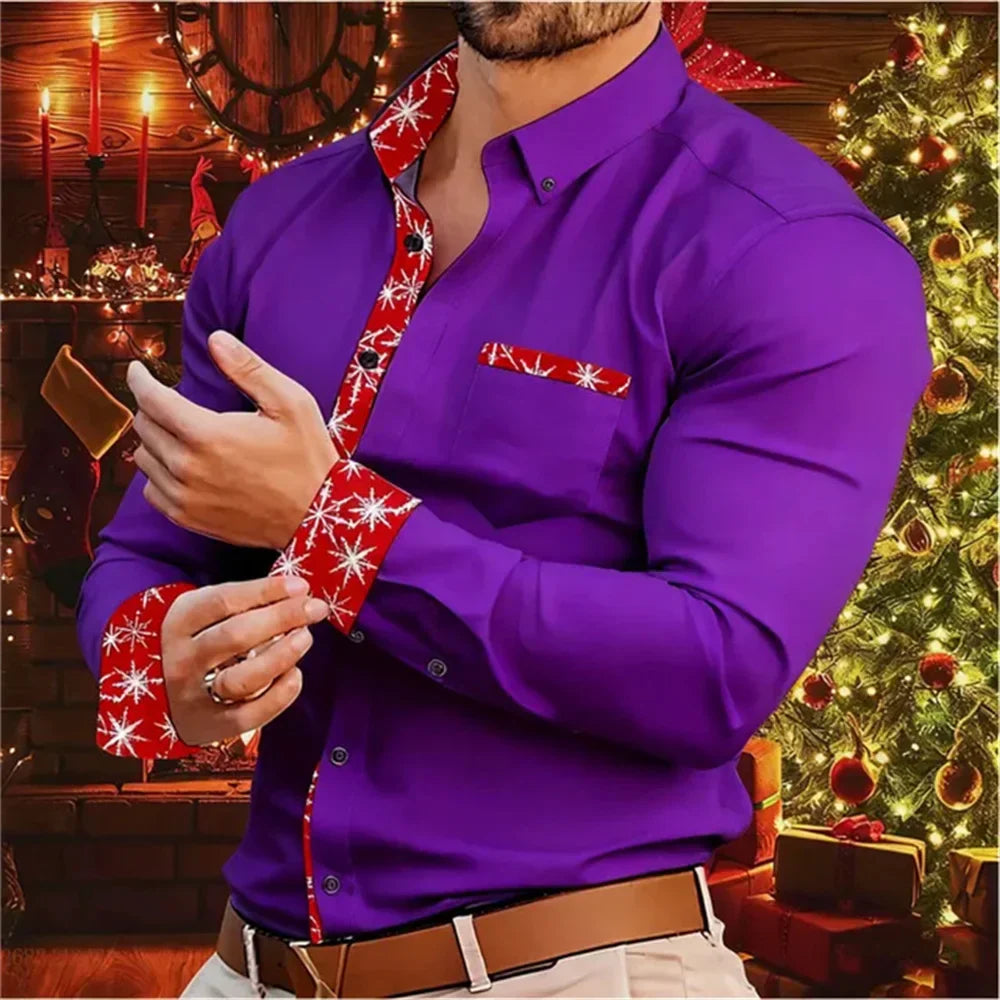 Luvik | Miesten paita - Tyylikäs ja mukava paita jouluteemalla