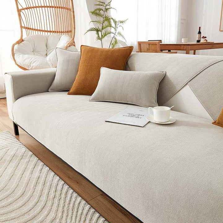 Nature Linen Håndvevd Anti-ripes Sofatrekk 70x70 cm | Luvikno